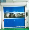 Blue Electric Operate Warehouse Rolling PVC Porta